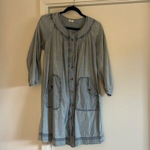 Denim swing dress